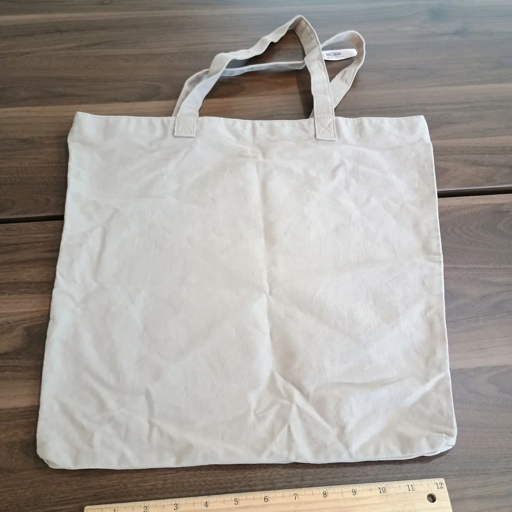Victoria's Secret Gold Glitter and Cream Tote Bag